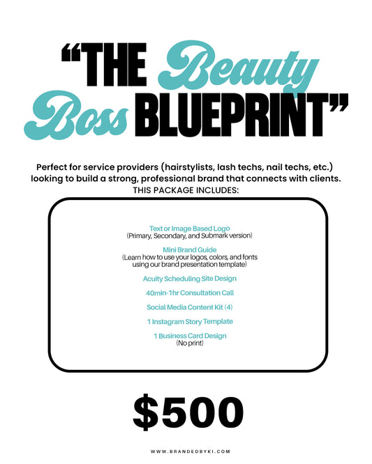 "Beauty Boss Blueprint" Branding Package