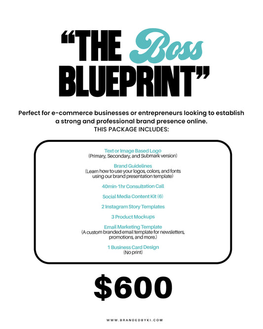 "Boss Blueprint" Branding Package