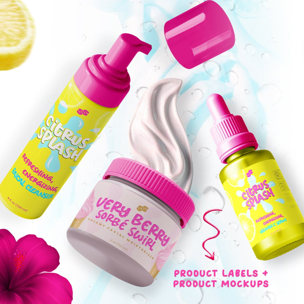 Custom Product Label & Mockup