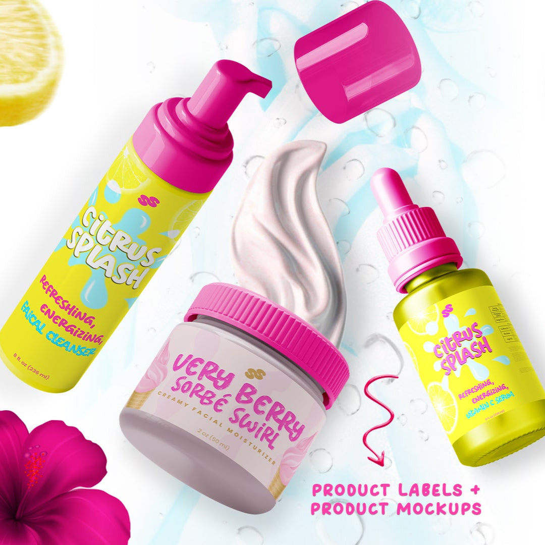 Custom Product Label & Mockup